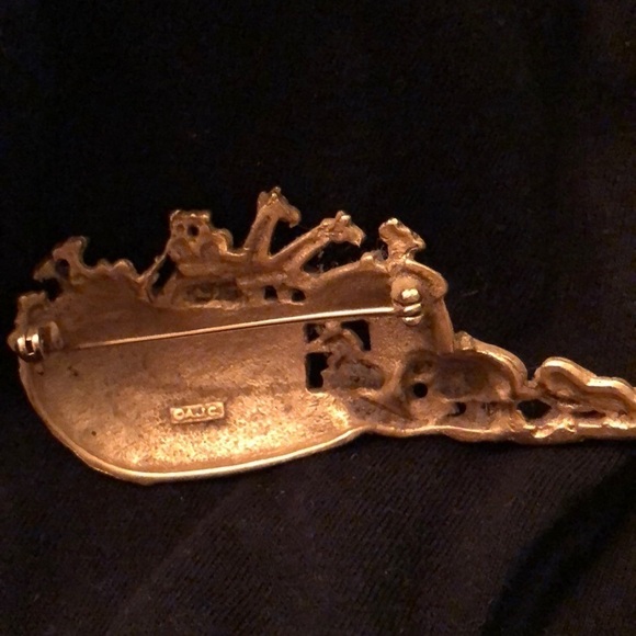 AJC Vintage Noah’s Ark Brooch Pin - Picture 2 of 3